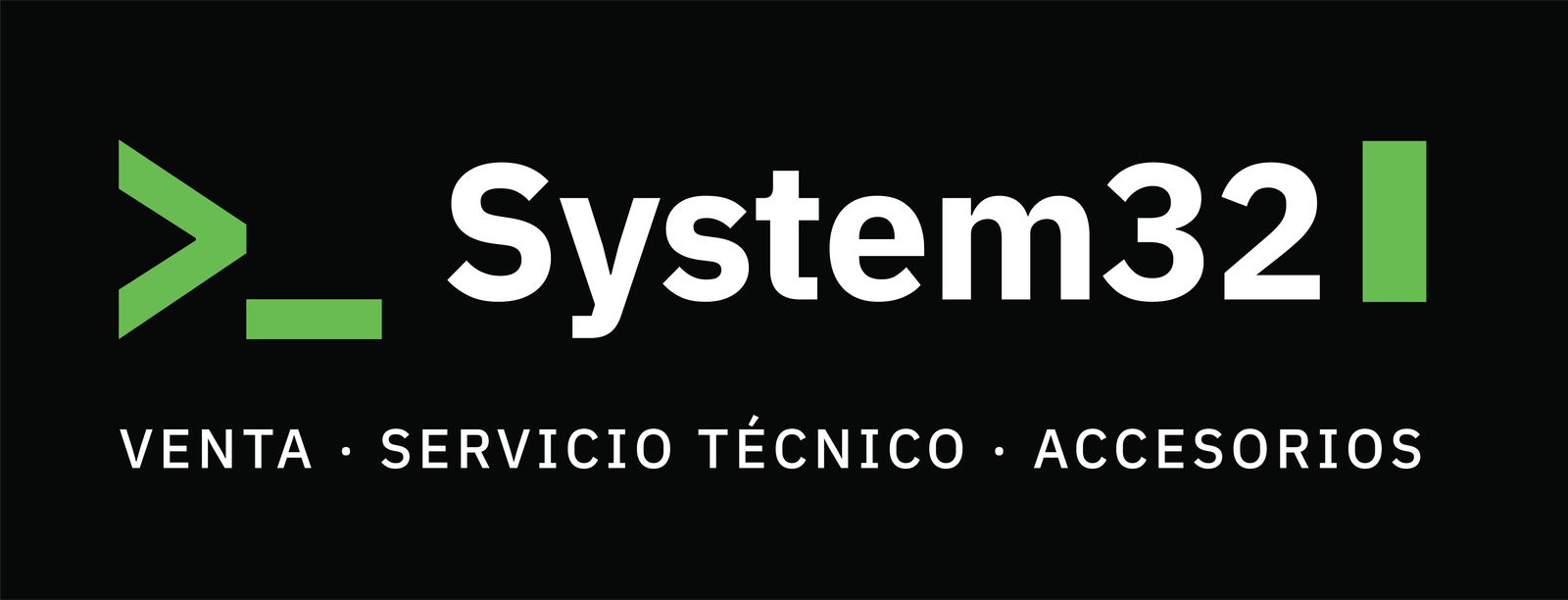 System 32 — La Consola, versión sobre negro